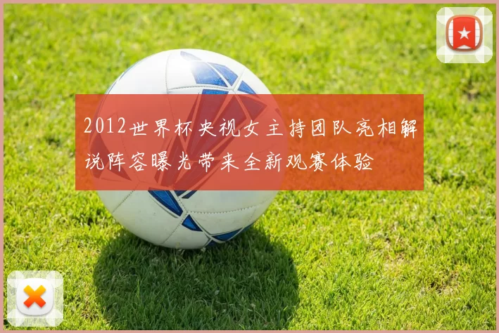 2012世界杯央视女主持团队亮相解说阵容曝光带来全新观赛体验
